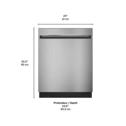 GE Appliances GE Dishwasher Built-In 24" 51dB - GDT225SSLSS
