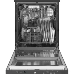 GE Appliances GE Dishwasher Portable 24" 56dB - GPT225SSLSS