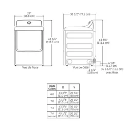 GE Appliances GE Dryer Front-Load 27" - GTD68EBMRWS