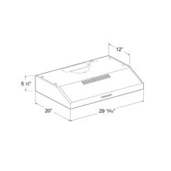GE Appliances GE Hood Standard 24" , 200 CFM - JVX3240SJSSC
