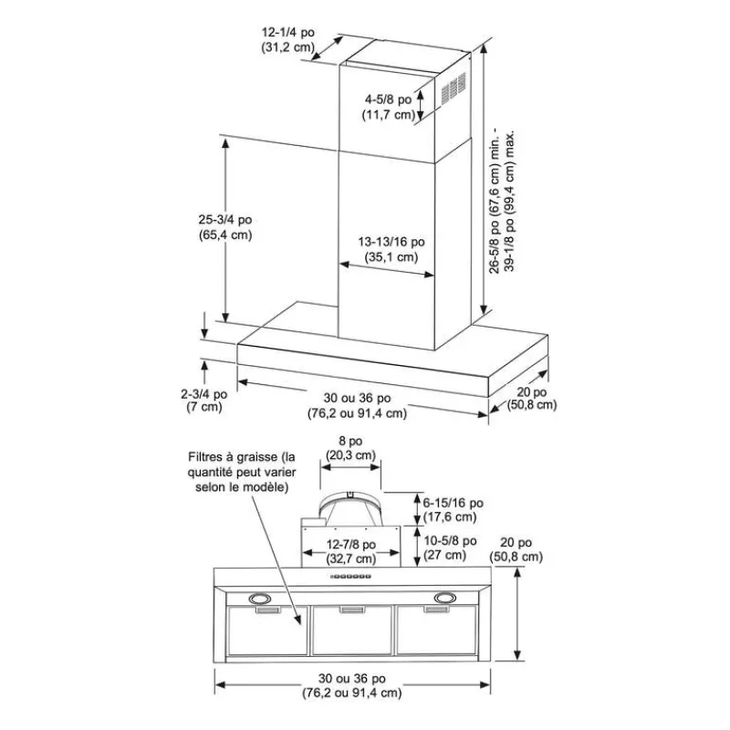 GE Appliances GE Hood Wall Mount 30" , 360 CFM - UVW8301SLSS