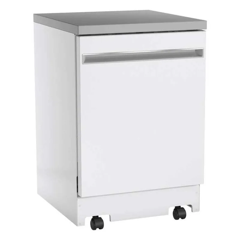 GE Appliances GE Portable Dishwasher Portable 24" 56dB - GPT225SGLWW