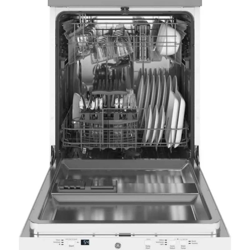 GE Appliances GE Portable Dishwasher Portable 24" 56dB - GPT225SGLWW