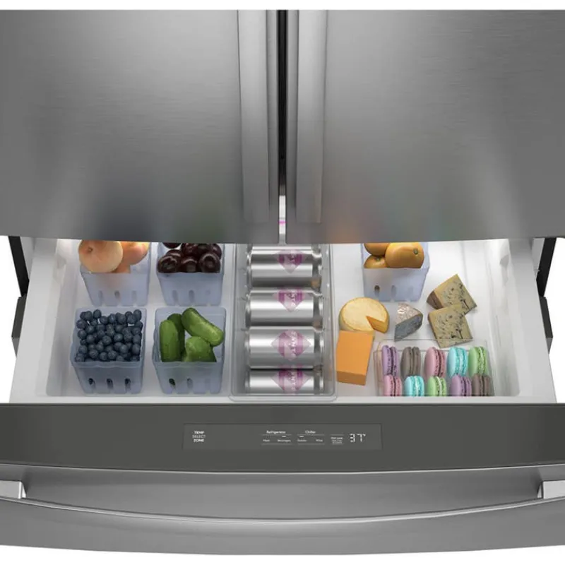 GE Profile 28,7 Cu Ft 36 In Refrigerator Bottom Freezer, French door - PGE29BYTFS
