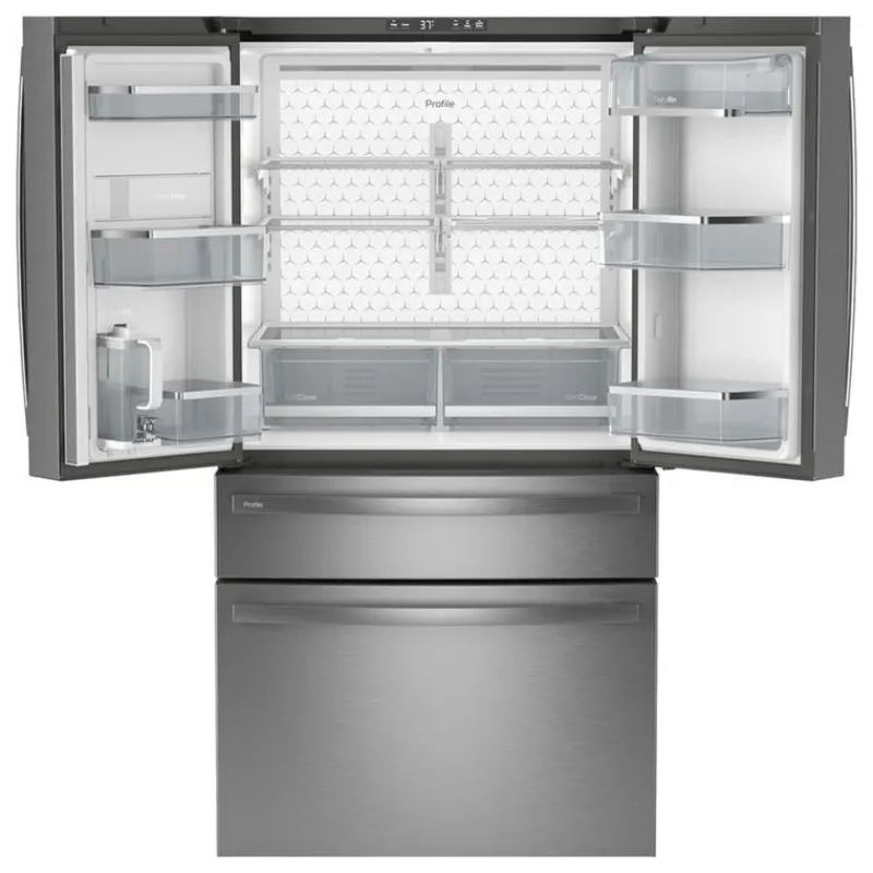 GE Profile 28,7 Cu Ft 36 In Refrigerator Bottom Freezer, French door - PGE29BYTFS