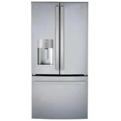 GE Profile 17,5 Cu Ft 33 In Refrigerator Bottom Freezer, French door - PYE18HYRCFS