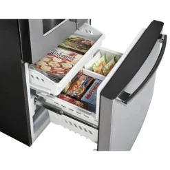 GE Profile 17,5 Cu Ft 33 In Refrigerator Bottom Freezer, French door - PYE18HYRCFS