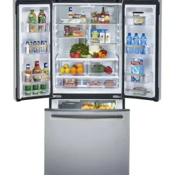 GE Profile 20,8 Cu Ft 30 In Refrigerator Bottom Freezer, French door - PNE21NYRKFS