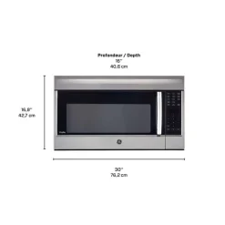 GE Profile 1.8 Cu Ft Microwave/Hood, , 400 - PVM1899SJC