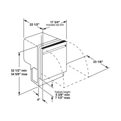 GE Profile 18 In Dishwasher Built-In 18" 47dB - PDT145SSLSS