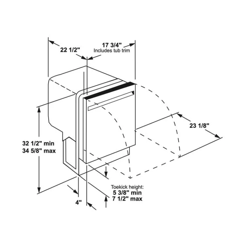 GE Profile 18 In Dishwasher Built-In 18" 47dB - PDT145SSLSS