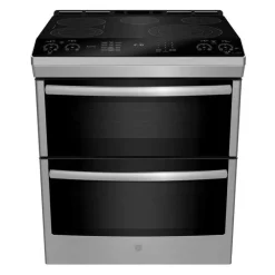 GE Profile 30 In Double Slide-In Range 30" Electric Glass-Ceramic - PCS980YMFS