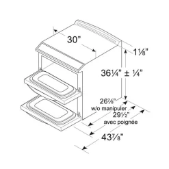 GE Profile 30 In Double Slide-In Range 30