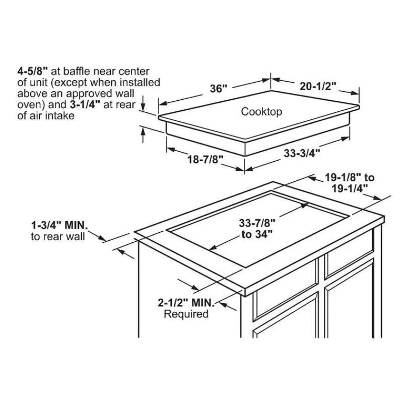 GE Profile Cooktop Glass-Ceramic 36" Electric - PHP7036DTBB
