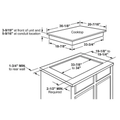 GE Profile Cooktop Glass-Ceramic 36