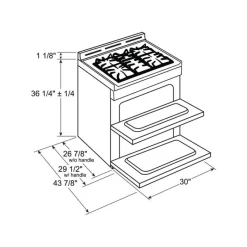 GE Profile Double Oven Range 30