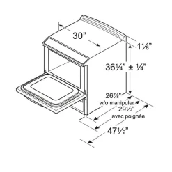 GE Profile Range 30" Electric Glass-Ceramic - PCS940YMFS