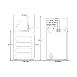 GE Profile Washer Top-Load 28" - PTW600BSRWS
