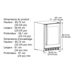 GE Profile Wine Cooler 23.5" - PVS06BSPSS