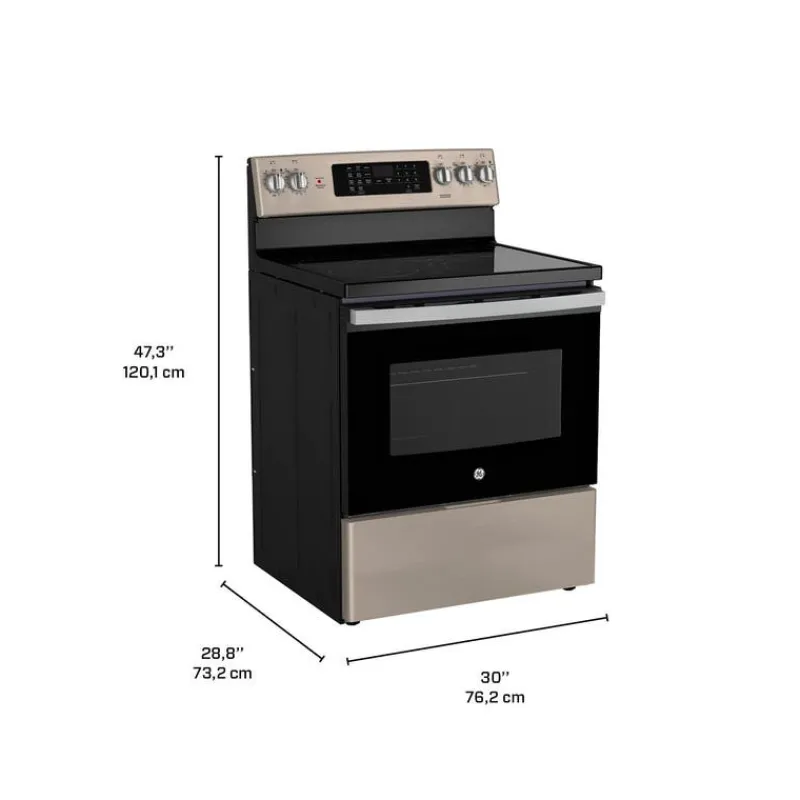 GE Appliances GE Range 30" Electric Glass-Ceramic - JCB840ETES