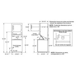 GE Appliances GE Spacemaker washer dryer Top-Load Gray 27'' 800 - GUD57EEMTDG