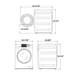 GE Appliances GE Washer & Dryer KIt, , Front-Load - GFW-GFD14