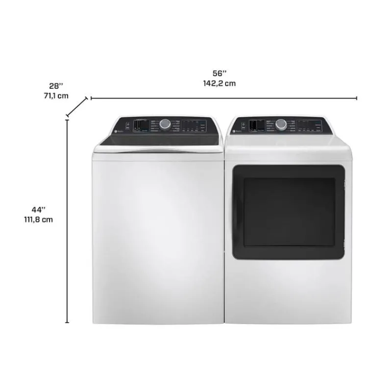 GE Appliances GE Washer and Dryer Set, , Top-Load - 705/70E