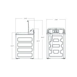 GE Appliances GE Washer Top-Load 27" - GTW681BMRDG
