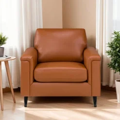 Sofa By Fancy Genuine Leather Armchair - Cognac