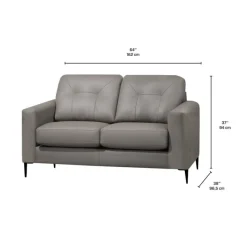 Sofa By Fancy Genuine Leather Loveseat