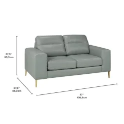 Sofa By Fancy Genuine Leather Loveseat