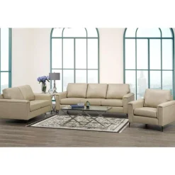 Sofa By Fancy Genuine Leather Loveseat -