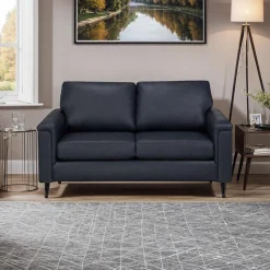 Sofa By Fancy Genuine Leather Loveseat -