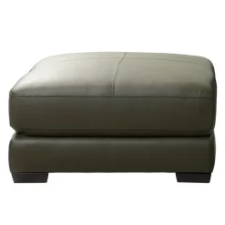 HTL Genuine Leather Ottoman