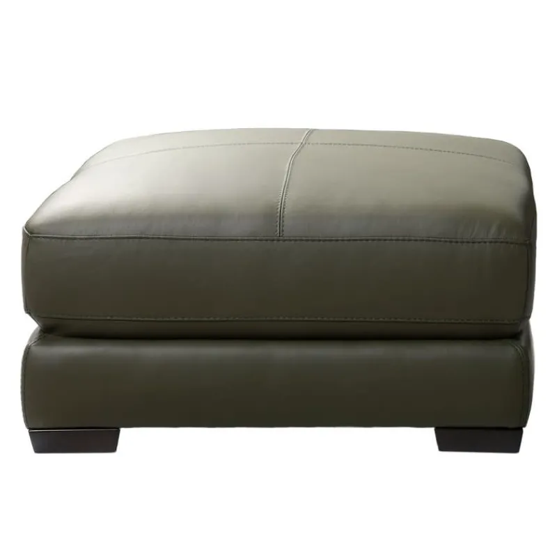 HTL Genuine Leather Ottoman