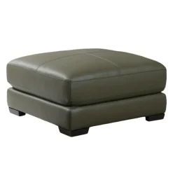 HTL Genuine Leather Ottoman