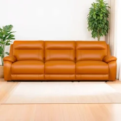 Genuine Leather Power Modular Reclining Sofa - 3 pcs