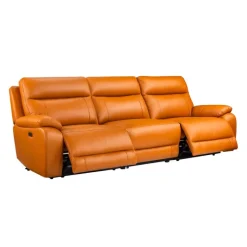 Genuine Leather Power Modular Reclining Sofa - 3 pcs