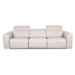 HTL Genuine Leather Power Modular Reclining Sofa with Adjustable Headrests – 3 pcs