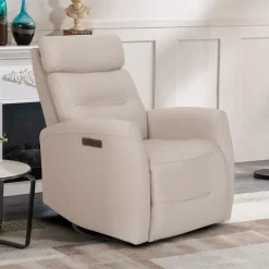 Genuine Leather Power Recliner -