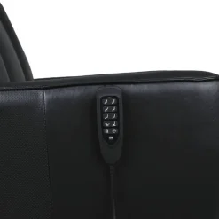 Genuine Leather Power Recliner and Swivel Chair with 4 Motors, Massage, Built-In Speakers, and LED Lighting