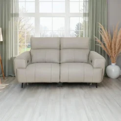 Genuine Leather Power Reclining Loveseat