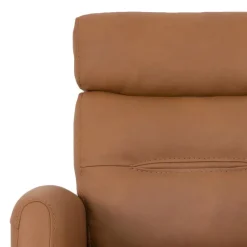 Genuine Leather Power Recliner - Tan