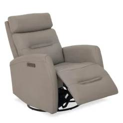 Genuine Leather Power Recliner -