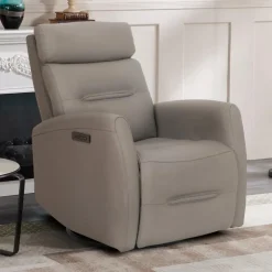 Genuine Leather Power Recliner -
