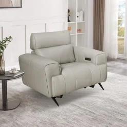 Genuine Leather Power Recliner
