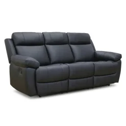 Genuine Leather Reclining Sofa