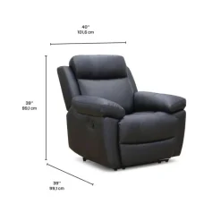 Genuine Leather Rocking Recliner