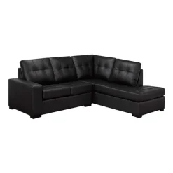 Sofa By Fancy Genuine Leather Sectional - Right-Side Chaise