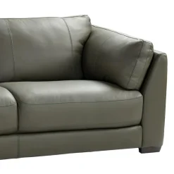 HTL Genuine Leather Sectional with Left-Side Extra Seat